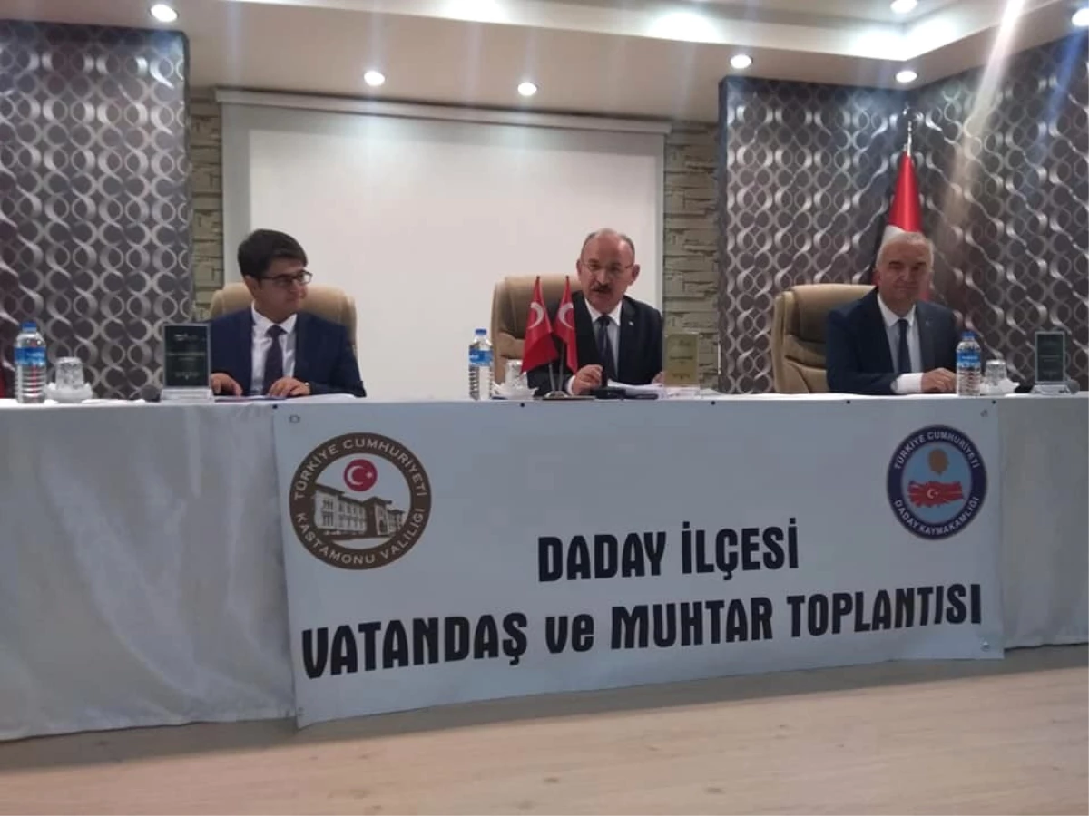 Vali Karadeniz, Daday\'da Halk Toplantısına Katıldı