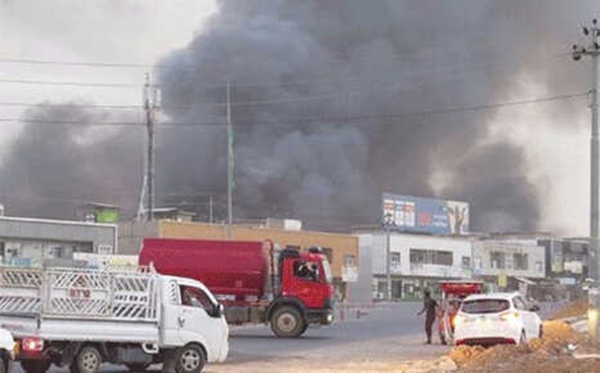 Erbil\'de Cephaneliktede Patlama