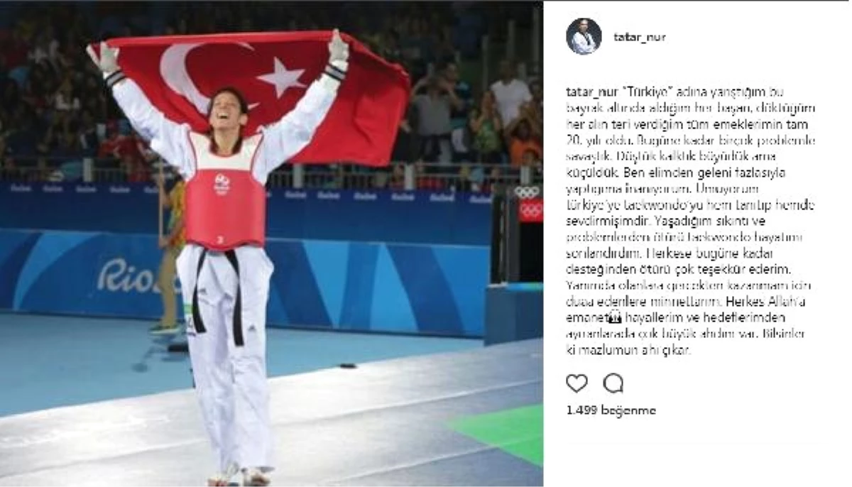 Nur Tatar Askari Sporu Bıraktığını Açıkladı