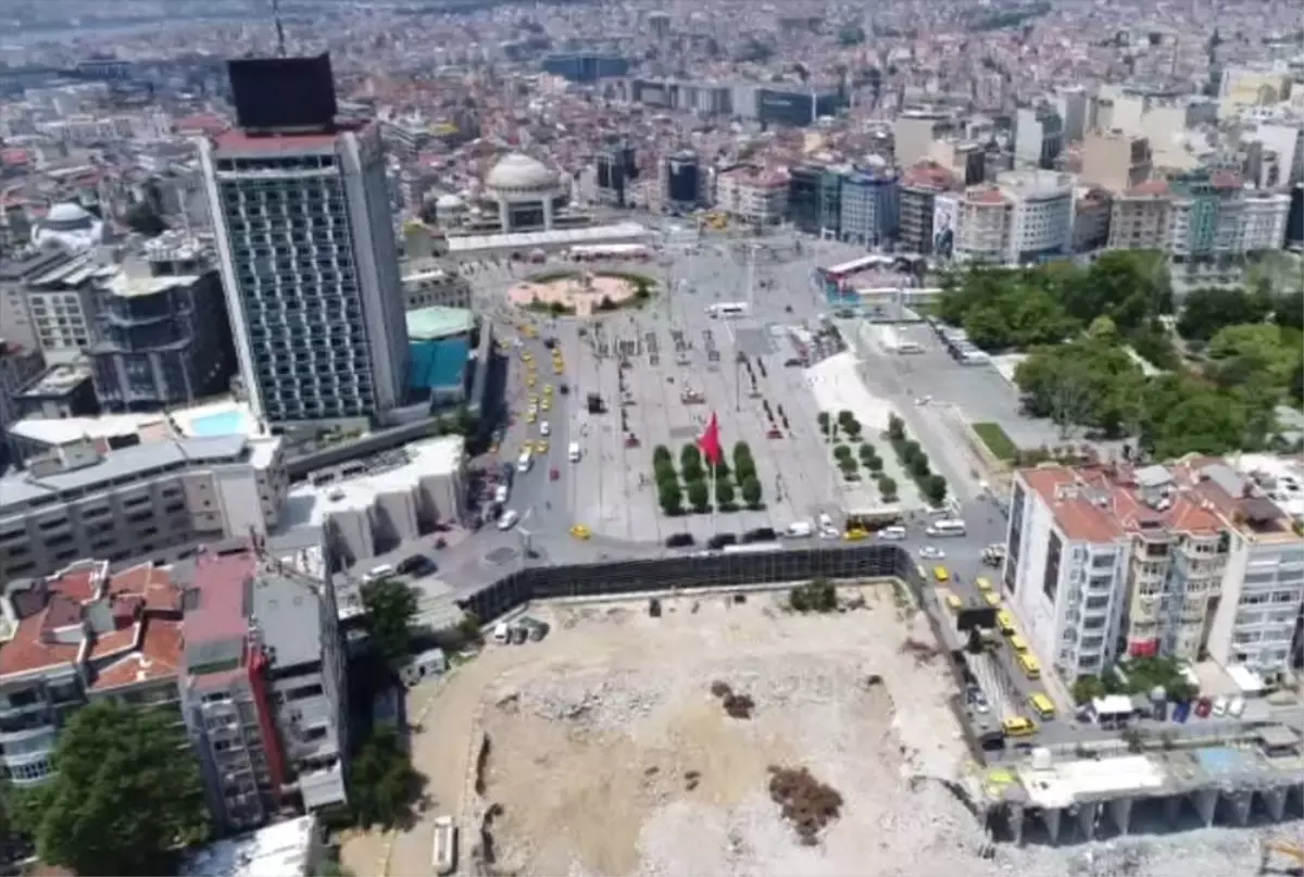 Yıkımı Tamamlanan Akm Havadan Görüntülendi