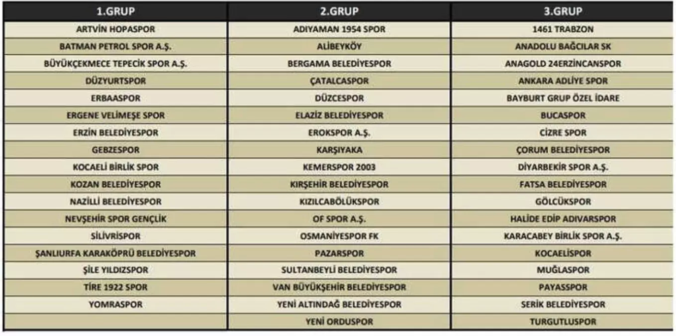 Fatsa Belediyespor\'un Rakipleri Belli Oldu