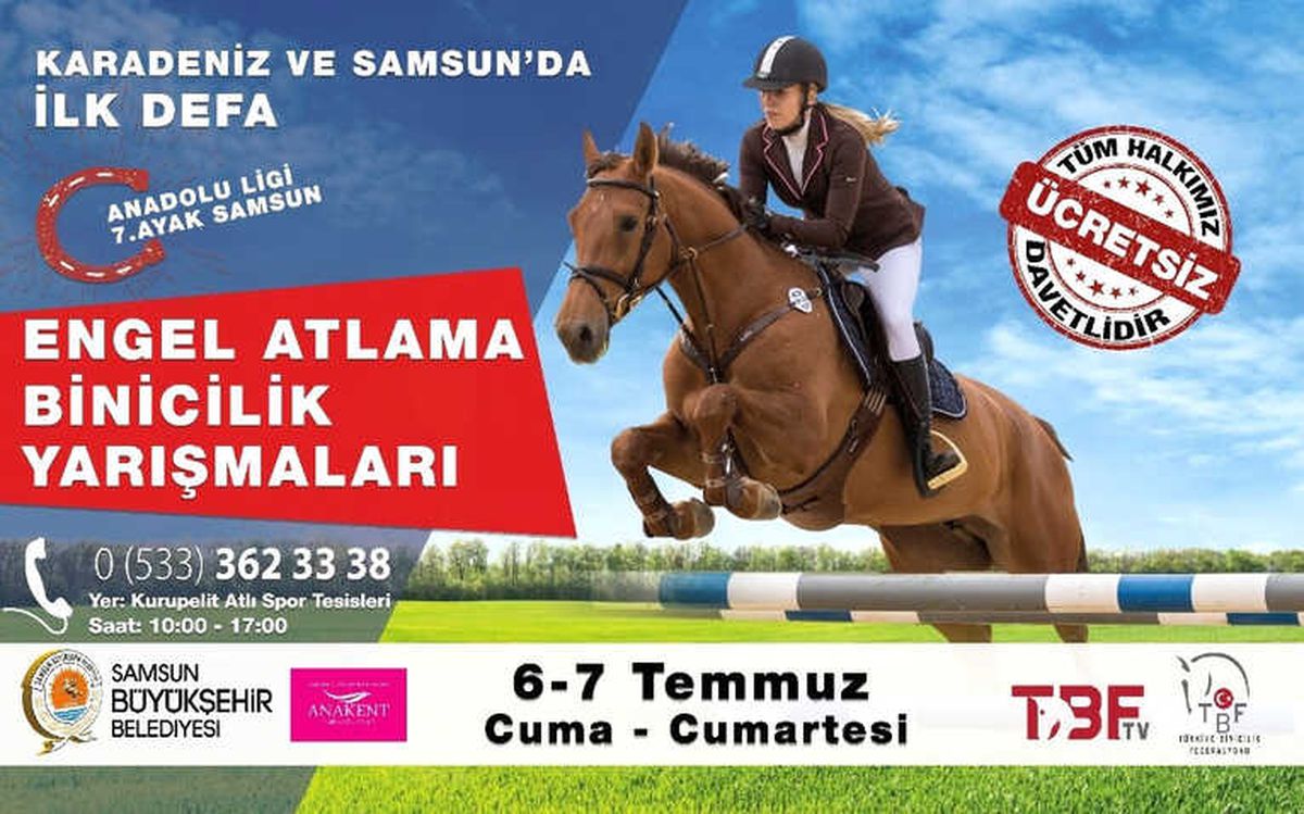 Engel Atlama Binicilik Yarışmaları Samsun\'da