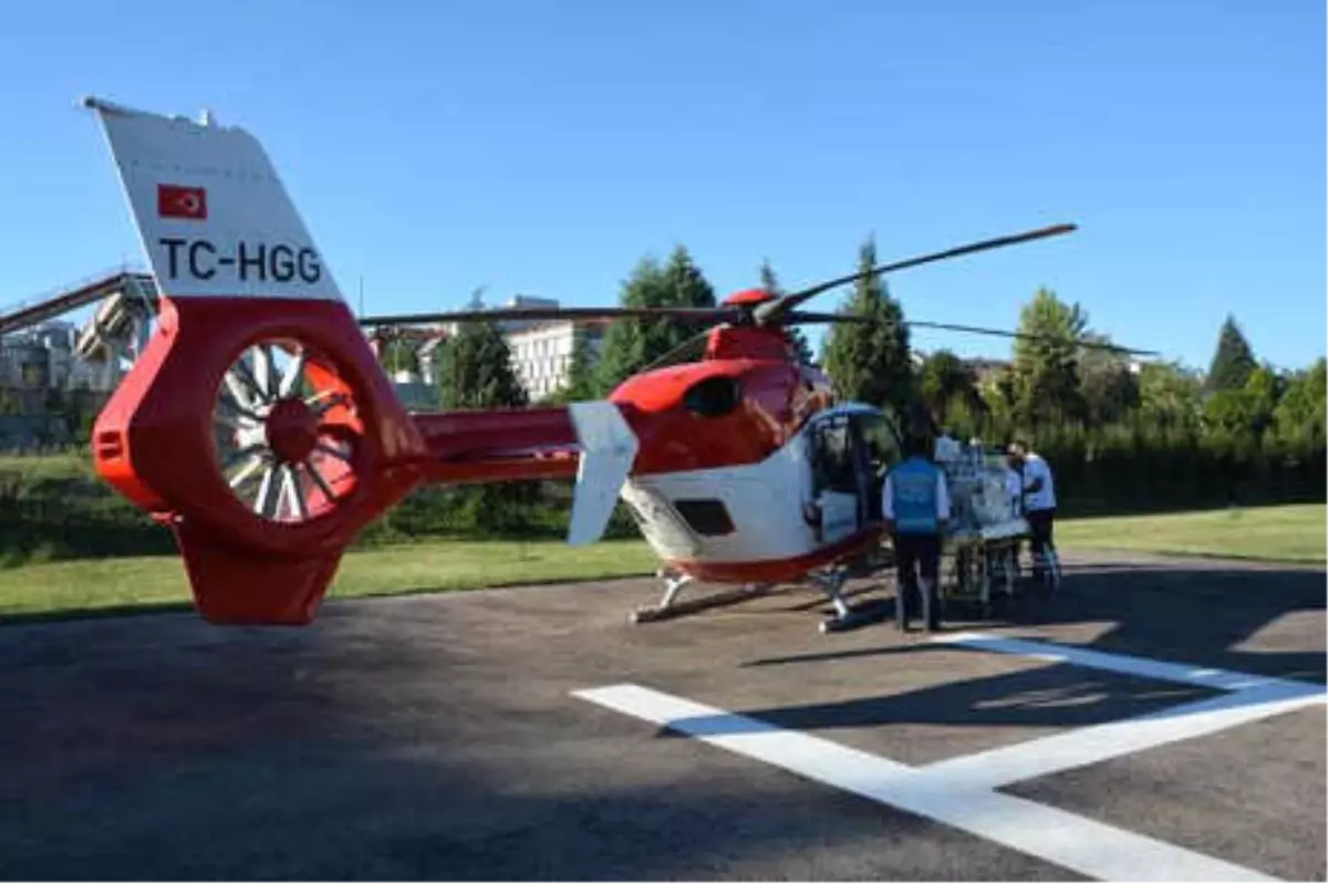 Helikopter Ambulans Kalp Hastası Bebek İçin Havalandı