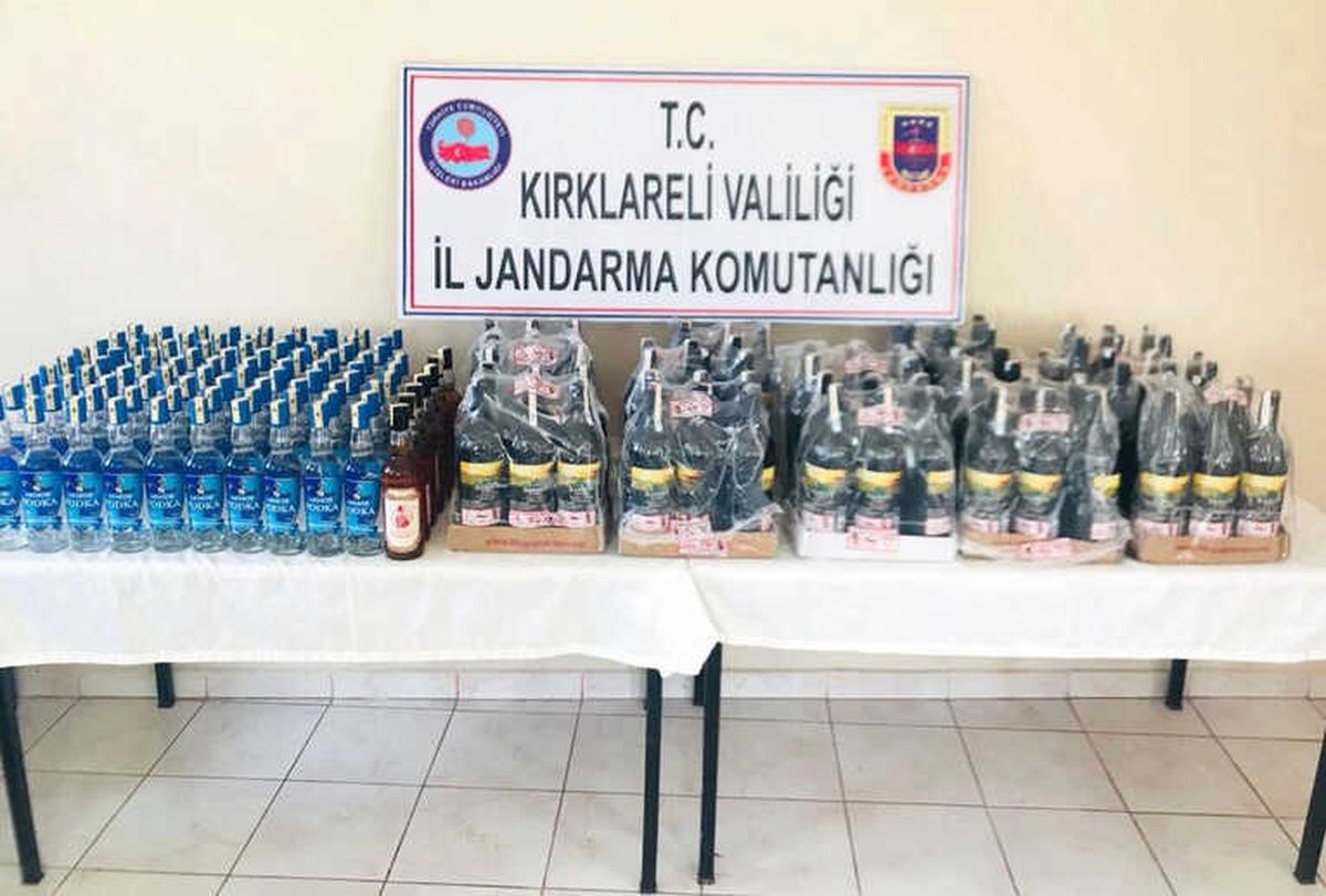 Kırklareli\'nde Sahte Alkol Ele Geçirildi