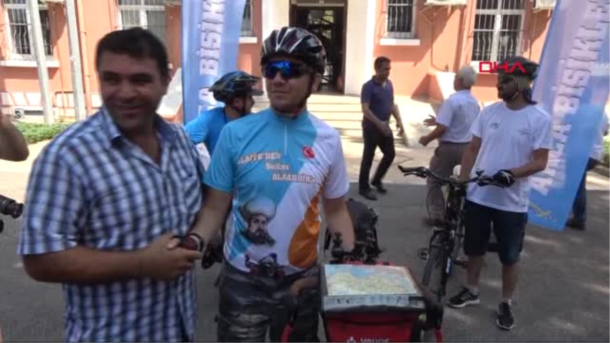 Spor Alanya\'dan Konya\'ya Sultan Alaaddin\'e Bisikletle Vefa Turu