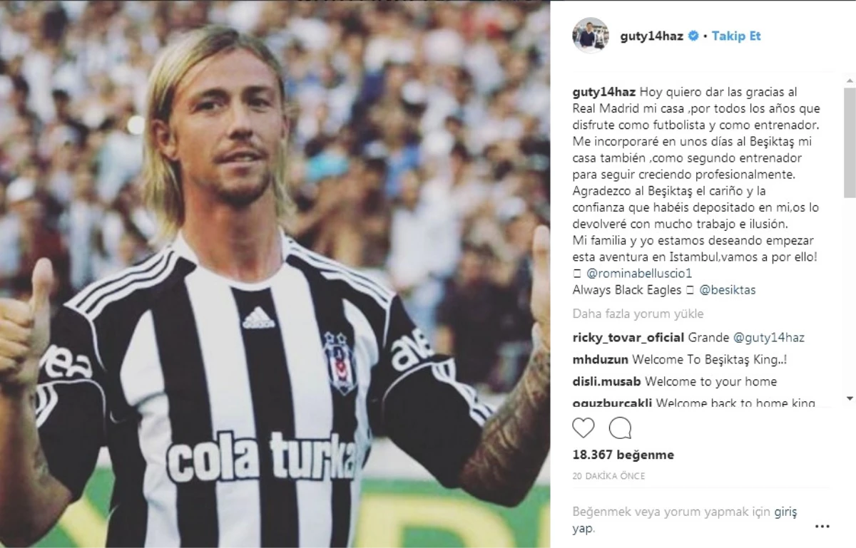 Guti Hernandez, Beşiktaş\'ı Açıkladı