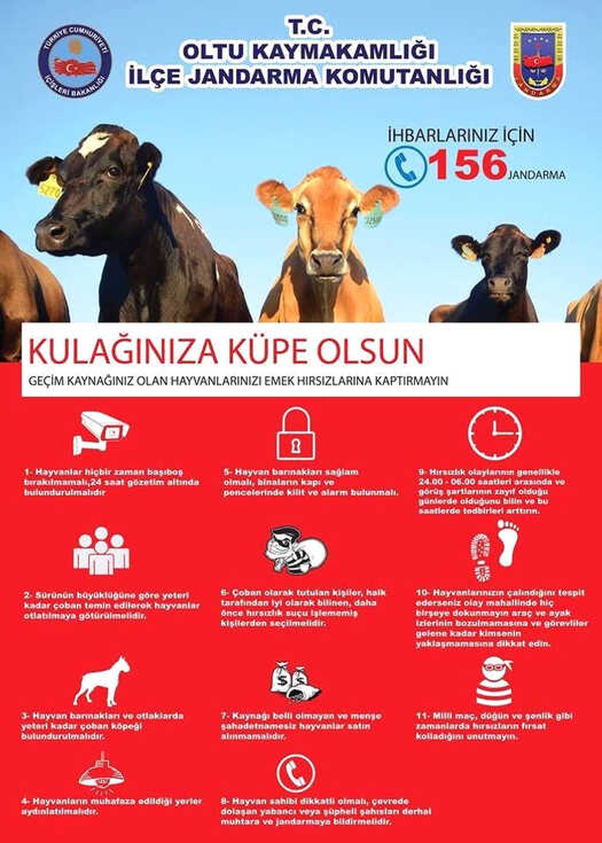 Jandarmadan \'Kulağınıza Küpe Olsun\' Uyarısı