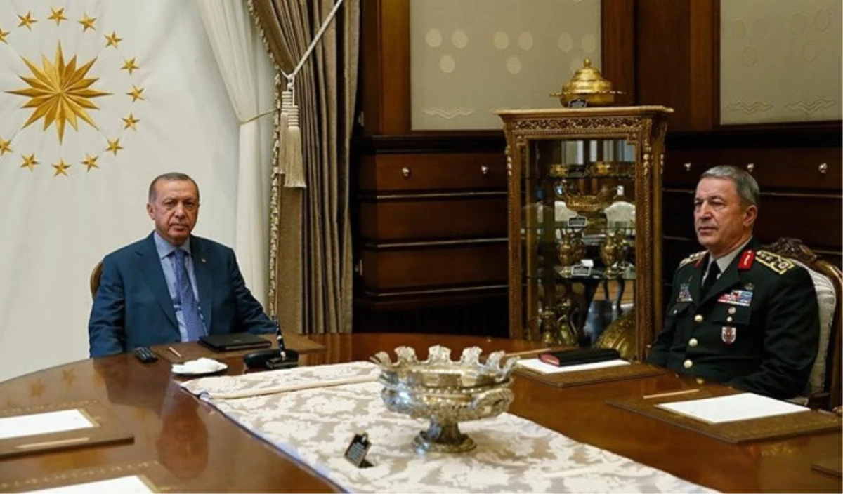 Cumhurbaşkanı Erdoğan, Akar ve Fidan\'ı Kabul Etti