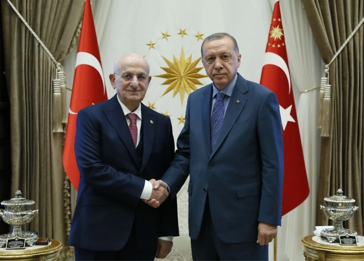Cumhurbaşkanı Erdoğan TBMM Başkanı Kahraman\'ı Kabul Etti