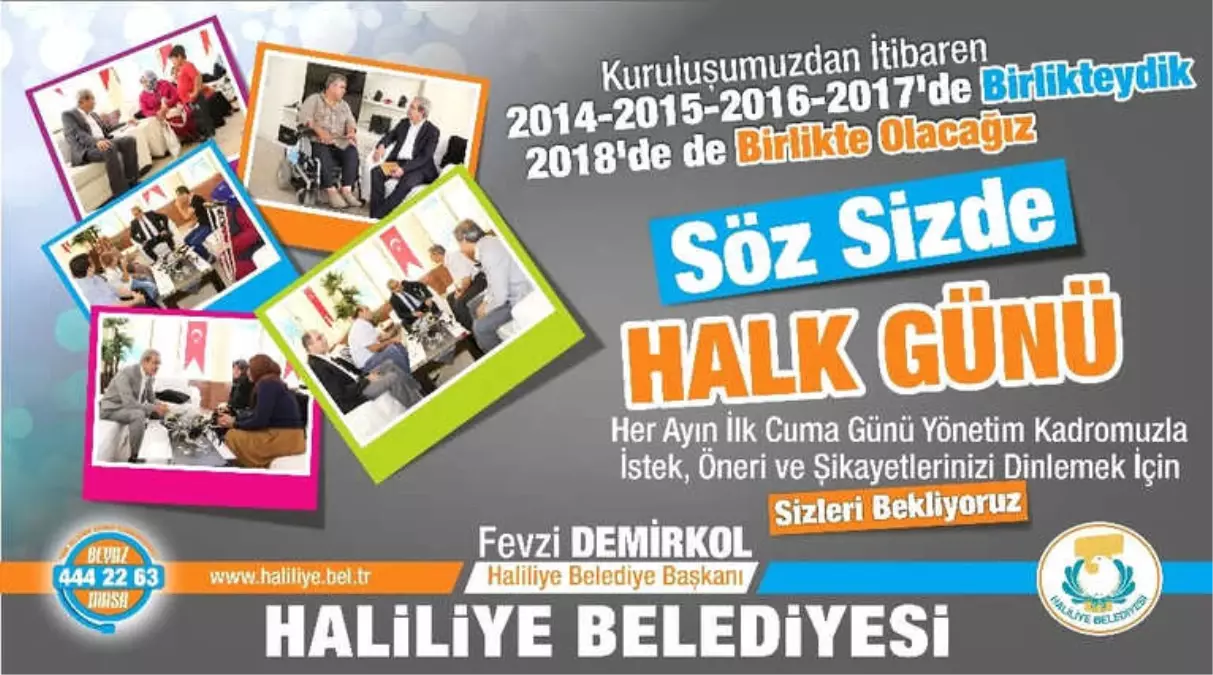 Haliliye\'de Halk Günü 6 Temmuz\'da