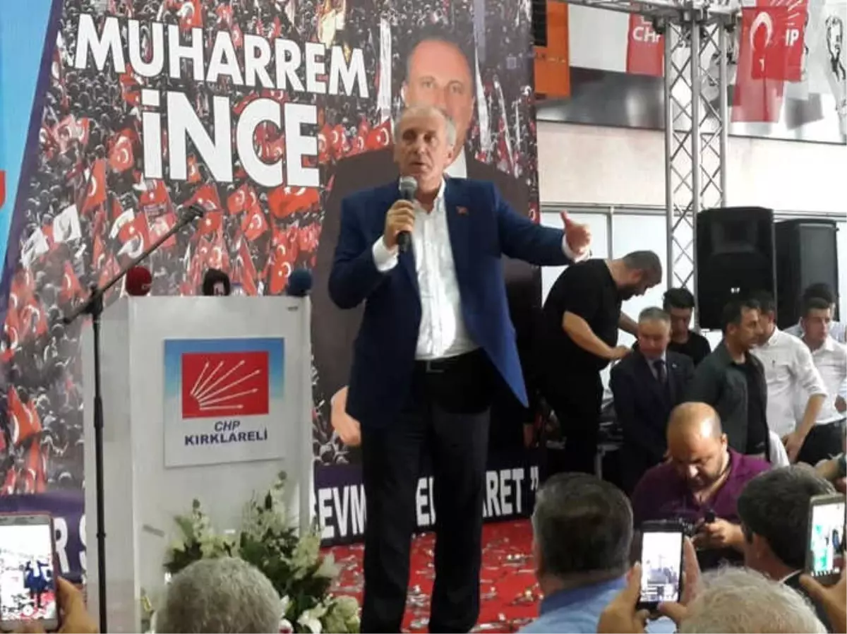 Muharrem İnce: "Yenildiğin Zaman Karşındakini Kutlayacaksın"