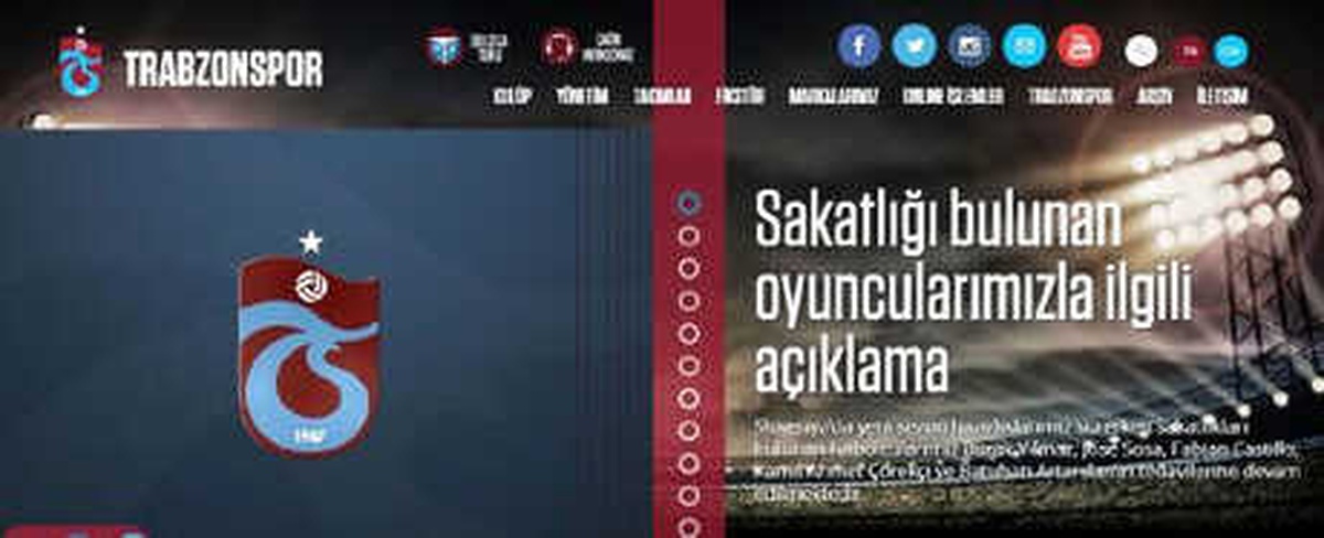 Trabzonspor\'dan Sakat Oyuncularla İlgili Açıklama