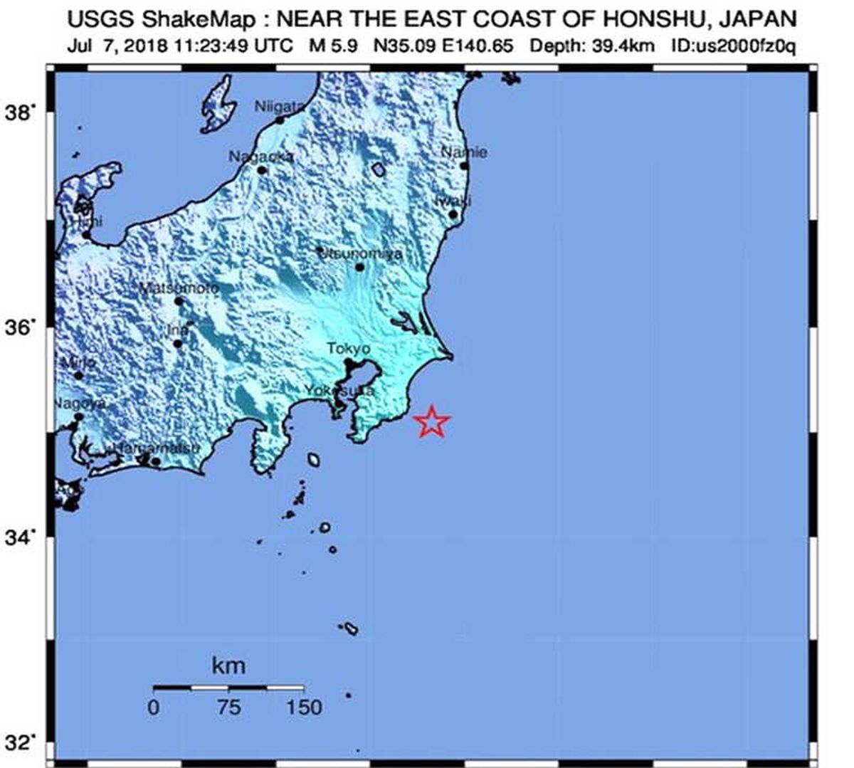 Japonya\'da 6 Büyüklüğünde Deprem