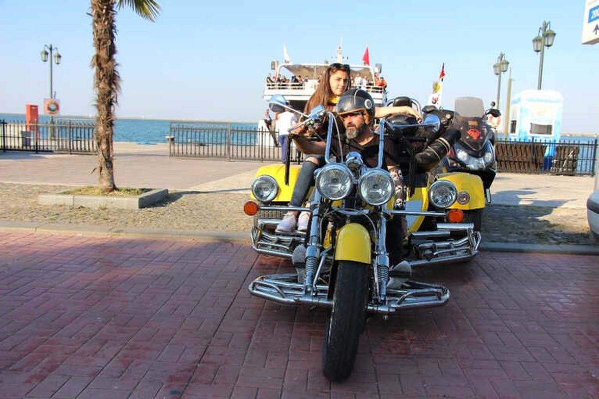 Samsun\'da Motosiklet Şov