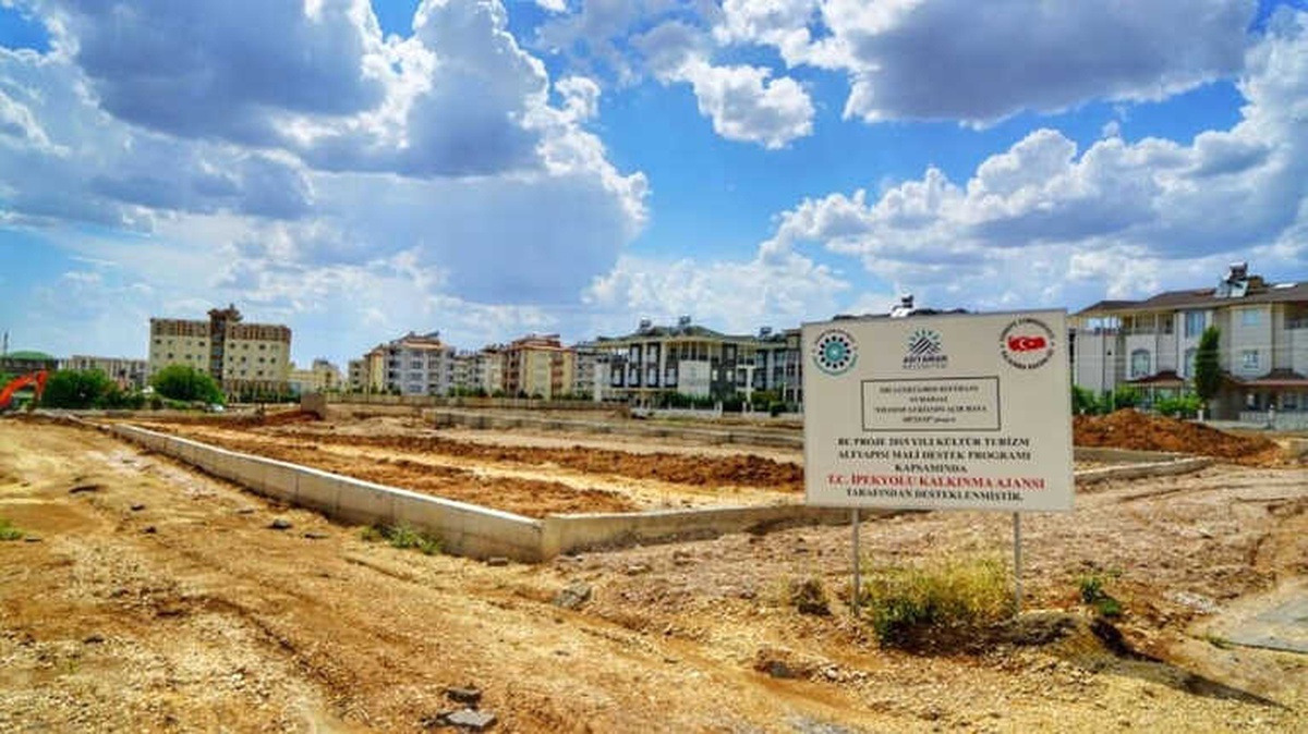 Adıyaman\'da Yapımı Süren Lukianos Parkı\'nda Çalışmalar Hız Kazandı