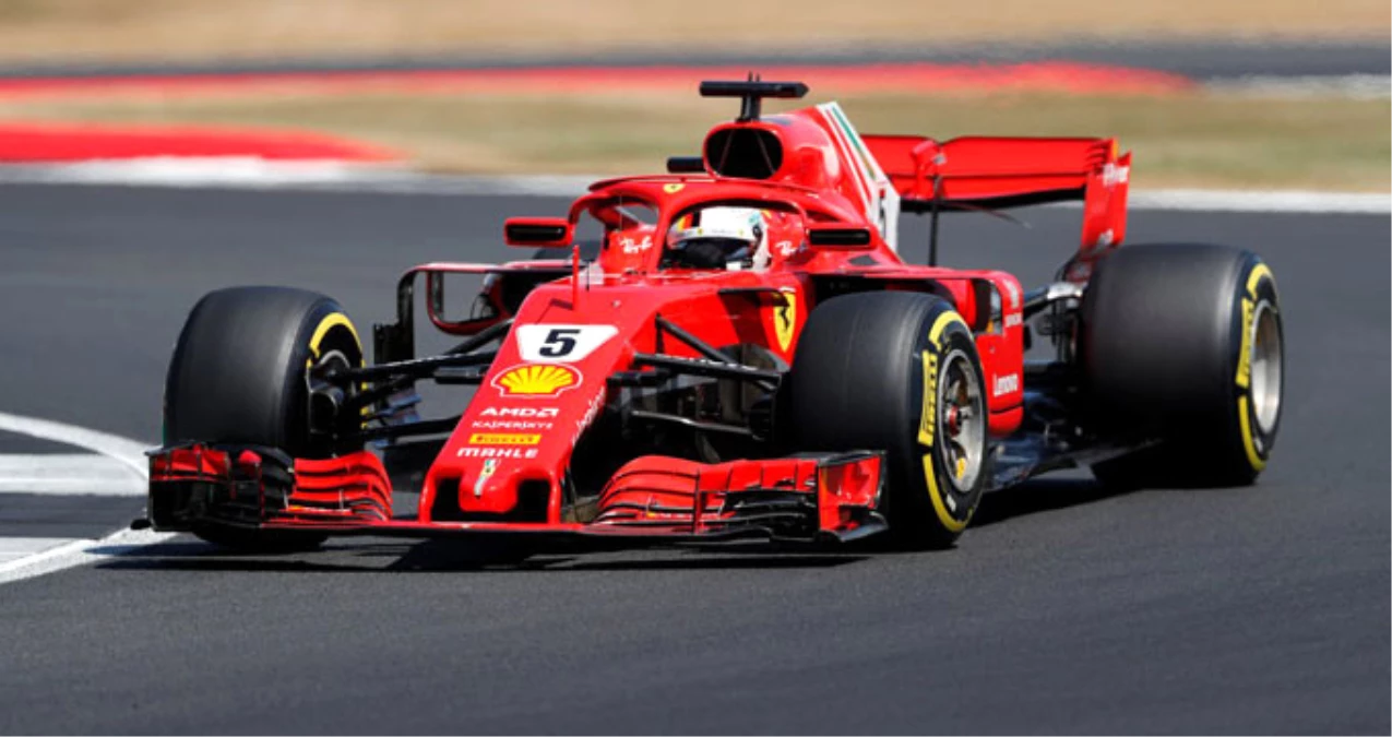 Büyük Britanya GP\'sini Ferrari\'den Sebastian Vettel Kazandı