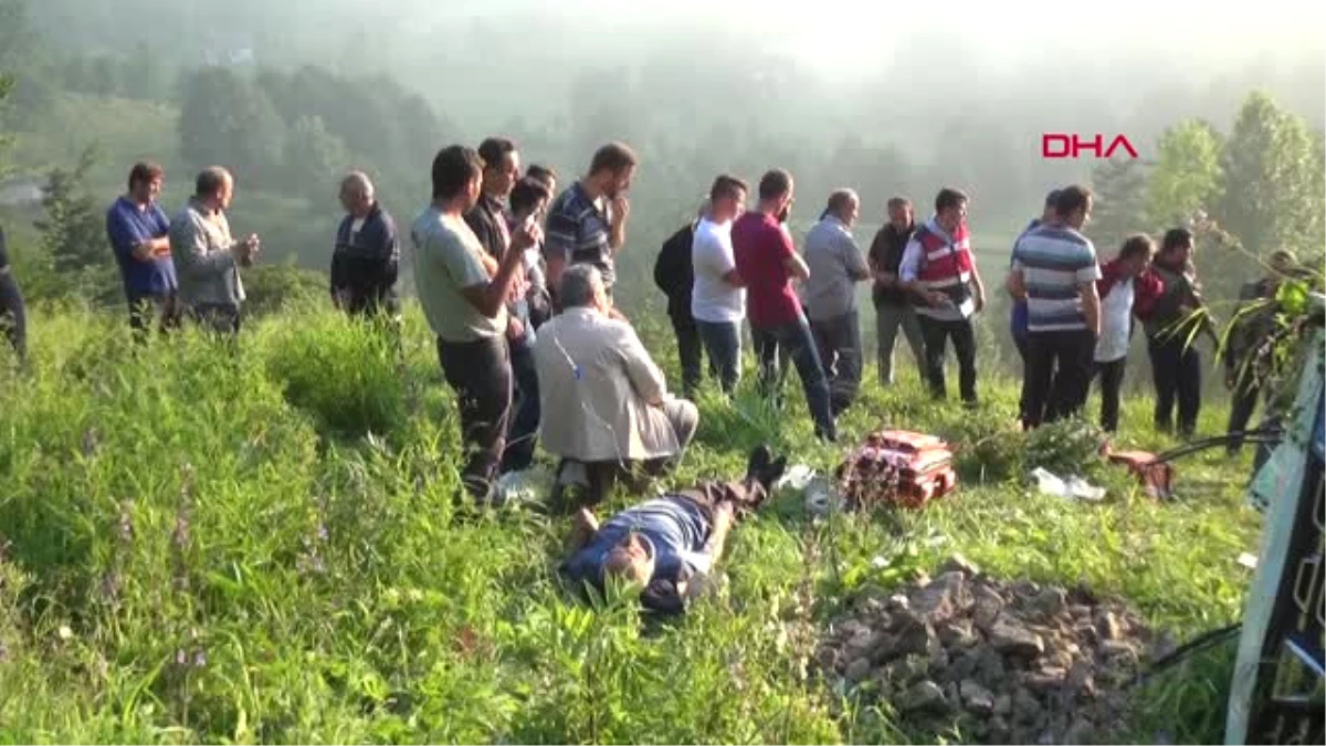 Trabzon\'da Yayla Dönüşü Kaza: 1 Ölü 3 Yaralı Hd