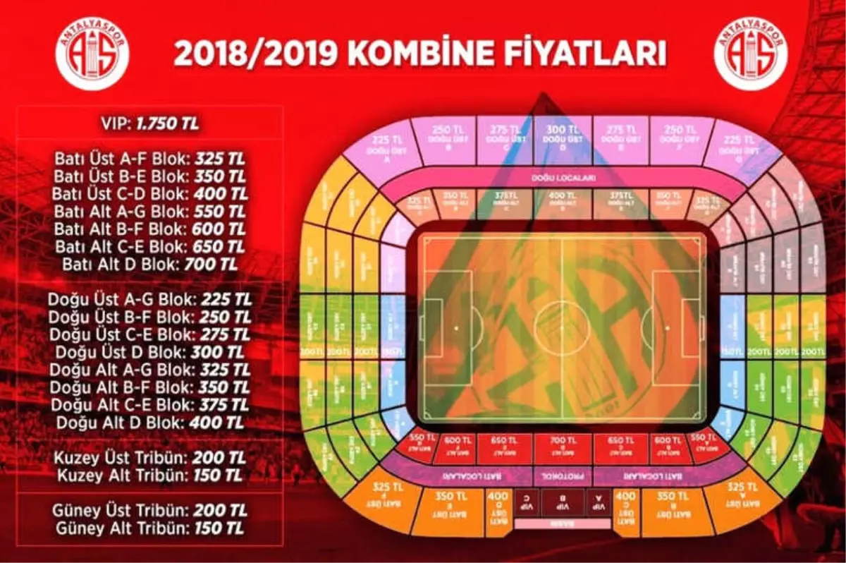 Antalyaspor\'da Kombine Fiyatları Açıklandı