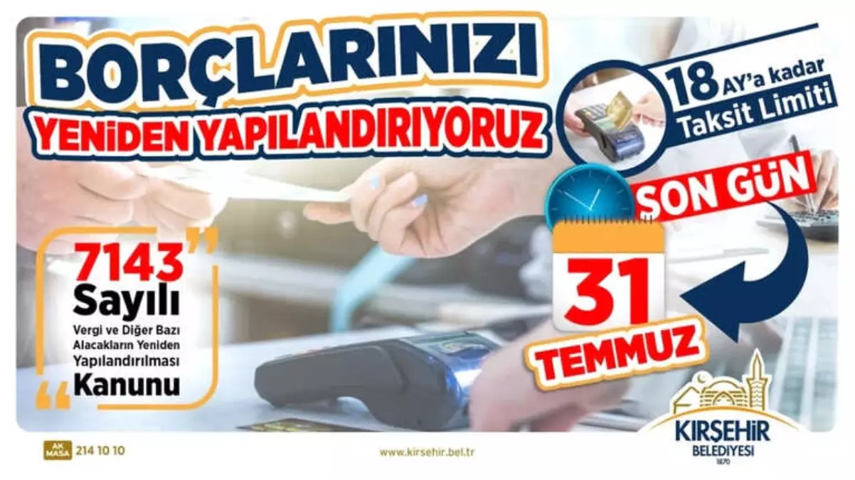 Belediye Borçlarında Taksitlendirme Fırsatı