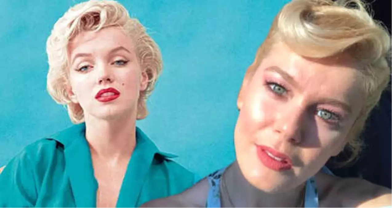 Merakla Beklenen Yeni Filmi İçin Kamera Karşısına Geçen Burcu Bircik, Marilyn Monroe\'ya Benzetildi