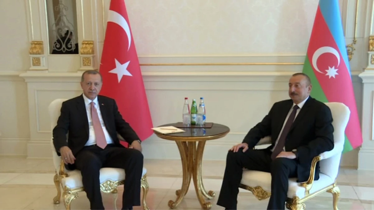 Erdoğan ve Aliyev Baş Başa Görüştü