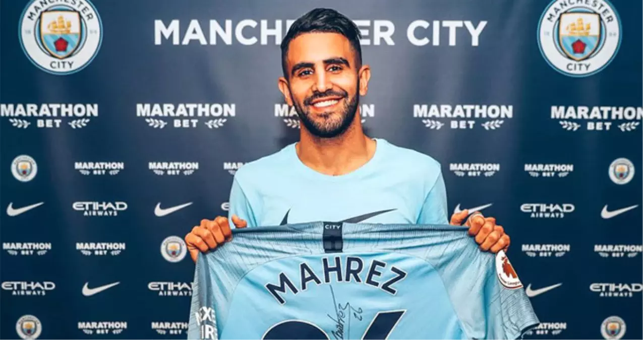 Manchester City, Leicester City\'den Mahrez\'i Transfer Etti