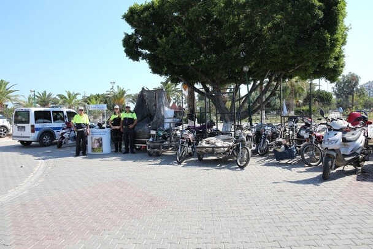 Mersin\'de 195 Motosiklet Trafikten Men Edildi