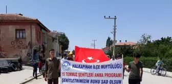 Halkapınar'da 15 Temmuz Şehitleri Anıldı