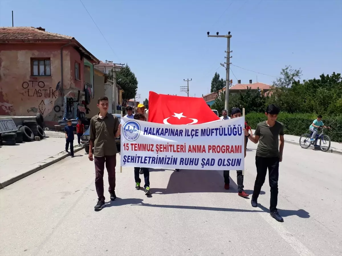 Halkapınar\'da 15 Temmuz Şehitleri Anıldı