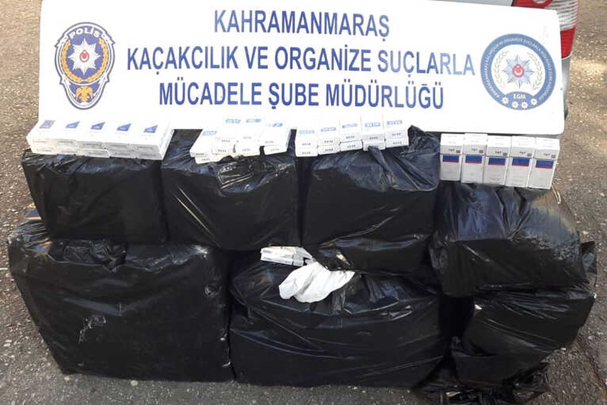 Kahramanmaraş\'ta Bin 920 Paket Kaçak Sigara Ele Geçirildi