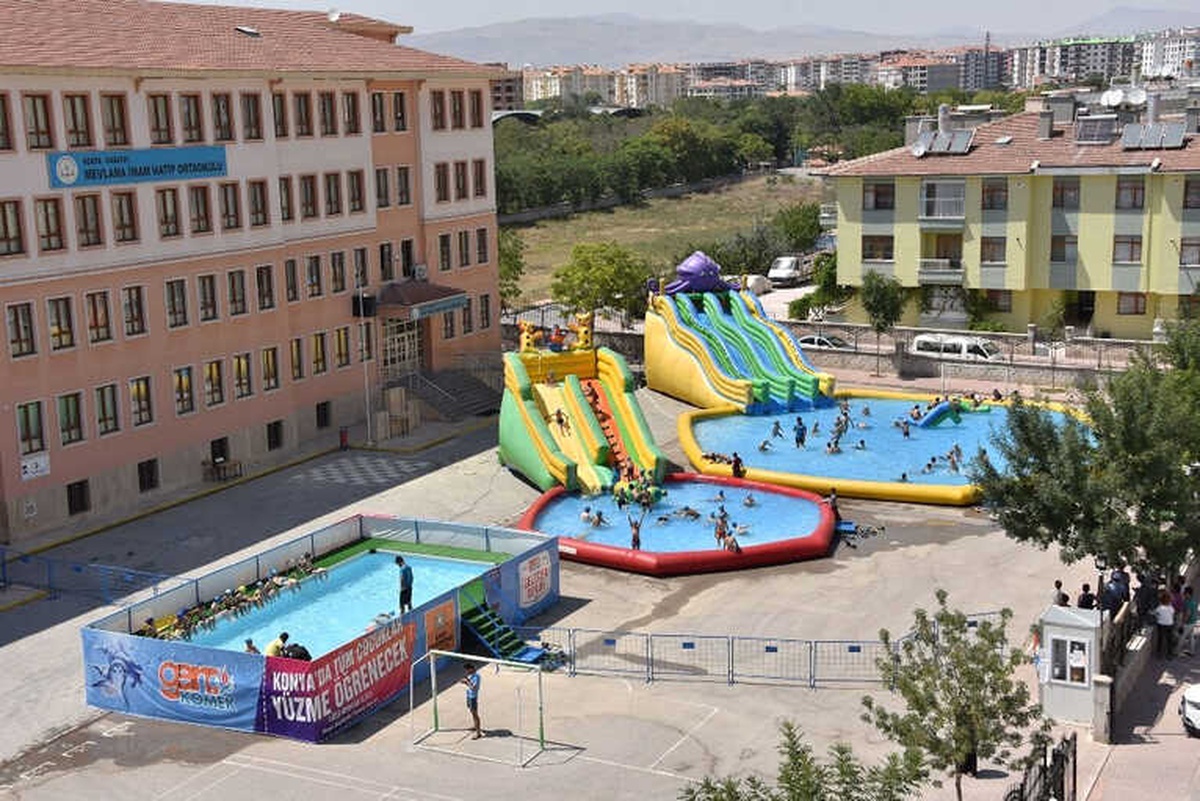Konya\'da 55 Havuz ve Aqupark Çocukları Bekliyor