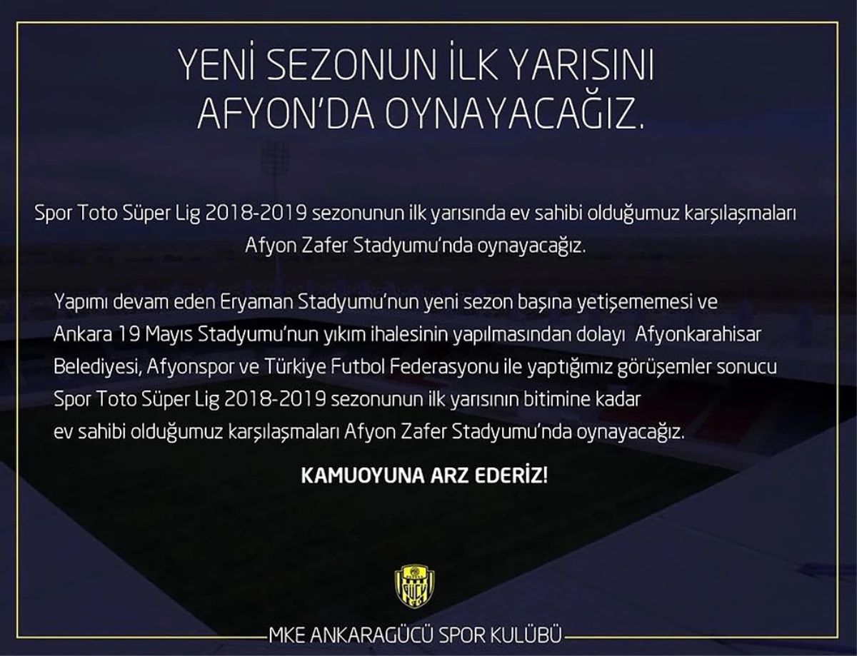 Mke Ankaragücü Taraftarından Stat Tepkisi