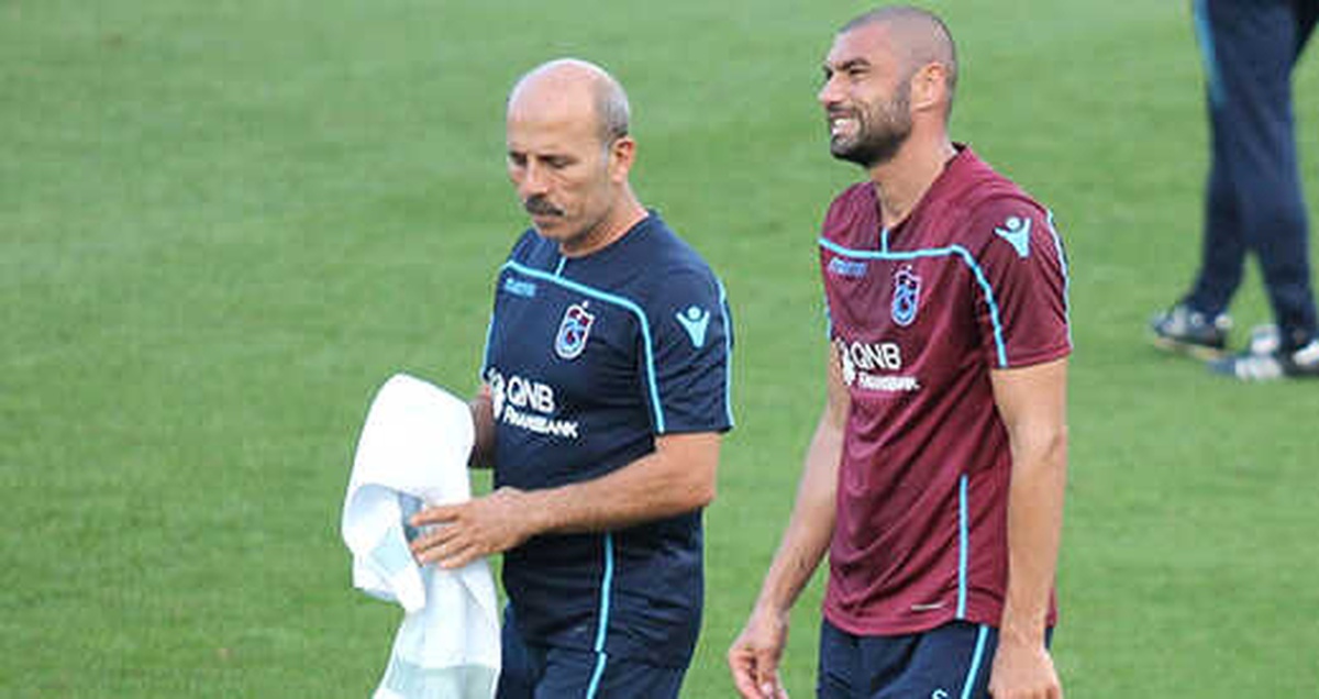 Trabzonspor\'un Golcüsü Burak Yılmaz\'ın Sakatlığı Teknik Heyeti Korkuttu