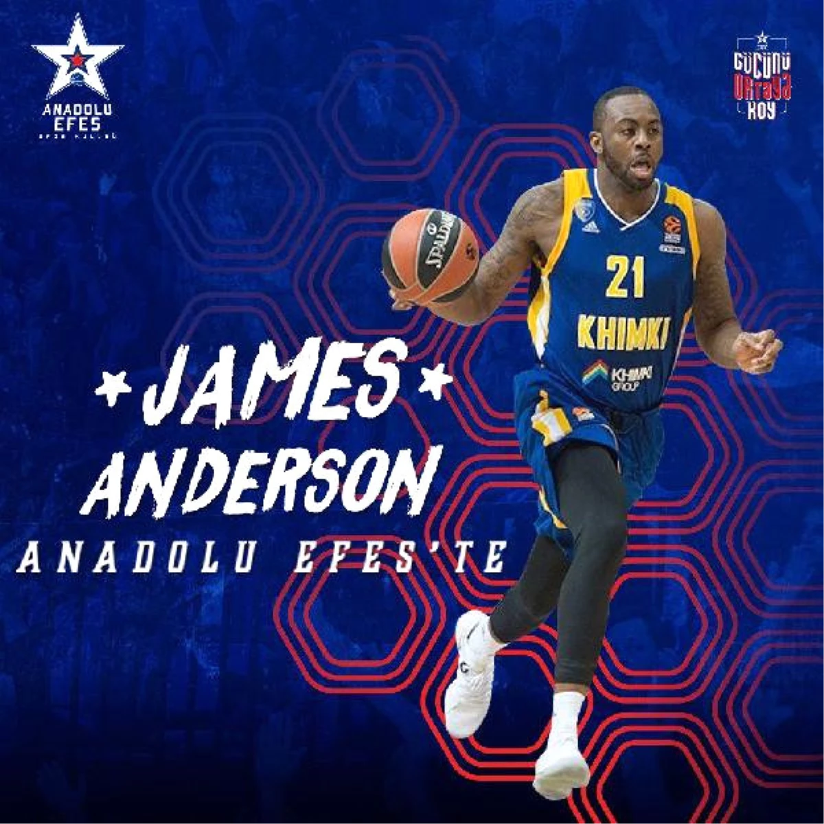 Anadolu Efes, Anderson\'ı Kadrosuna Kattı