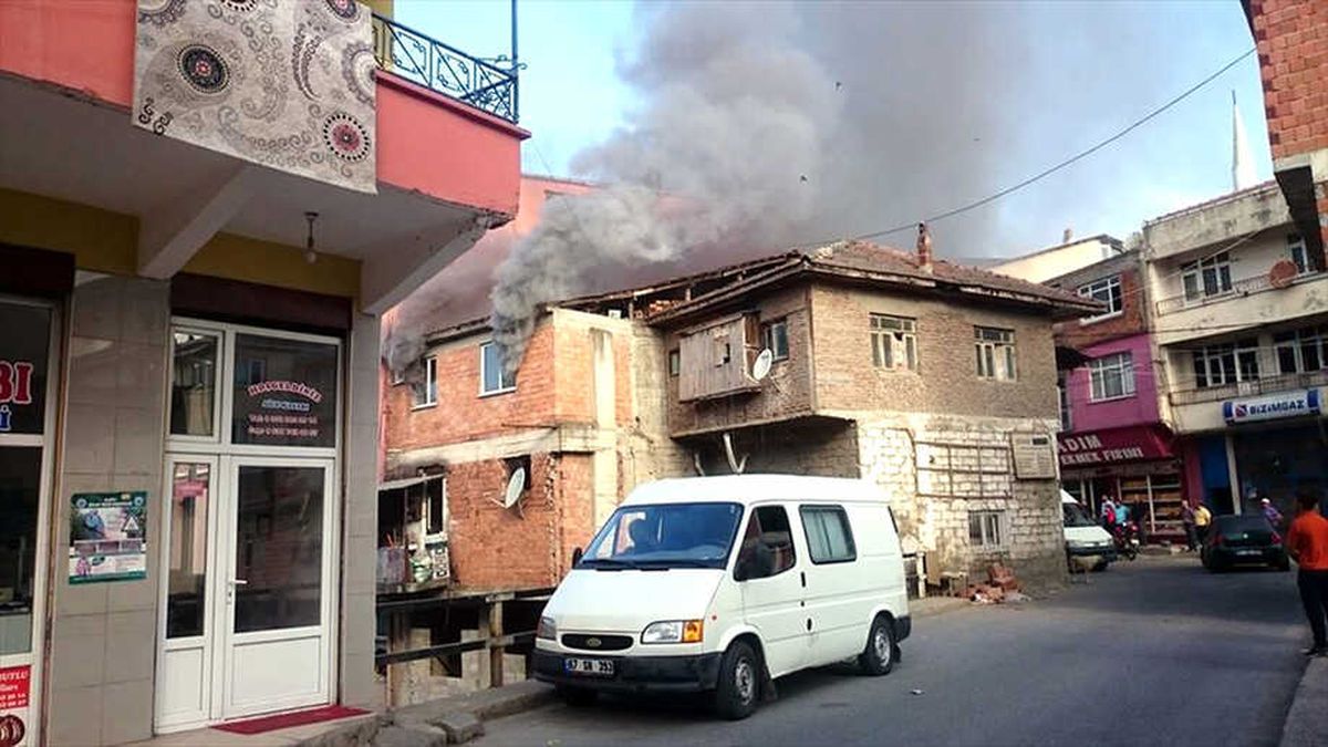 Alaplı\'da İş Yerinde Yangın