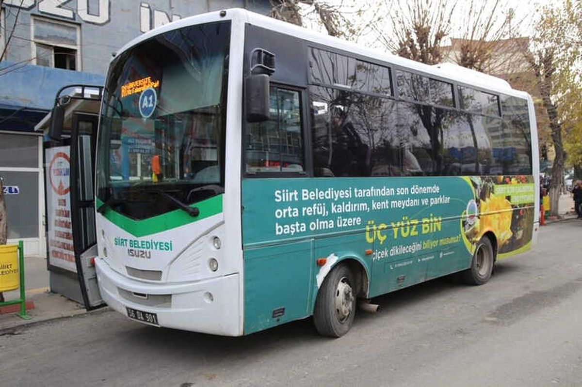Siirt\'te 15 Temmuz\'da Ulaşım Ücretsiz