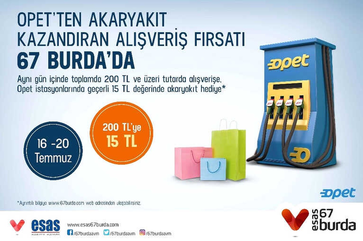67 Burda Avm\'de Akaryakıt Kazandıran Fırsat