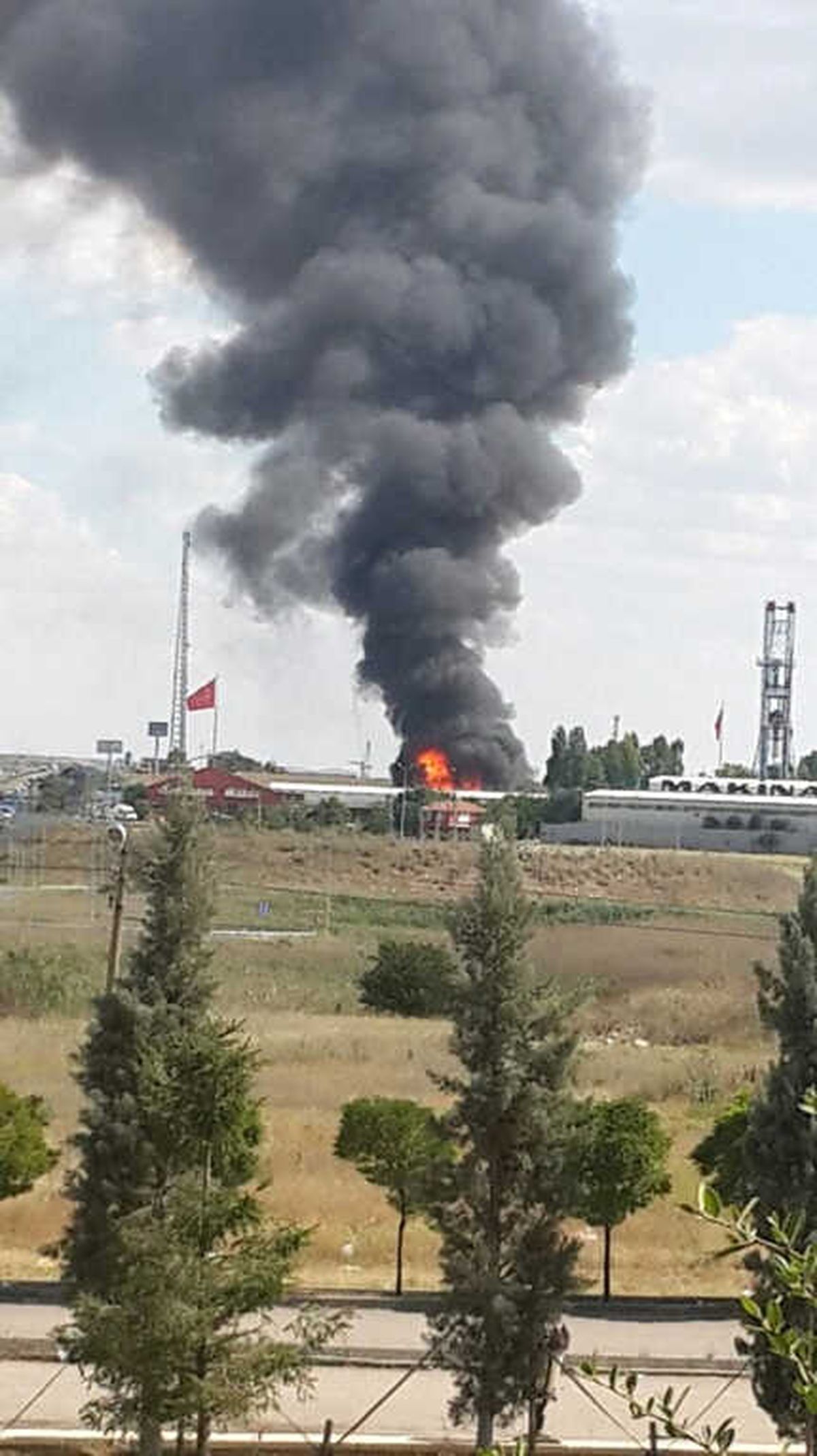 Ankara\'da Fabrika Yangını