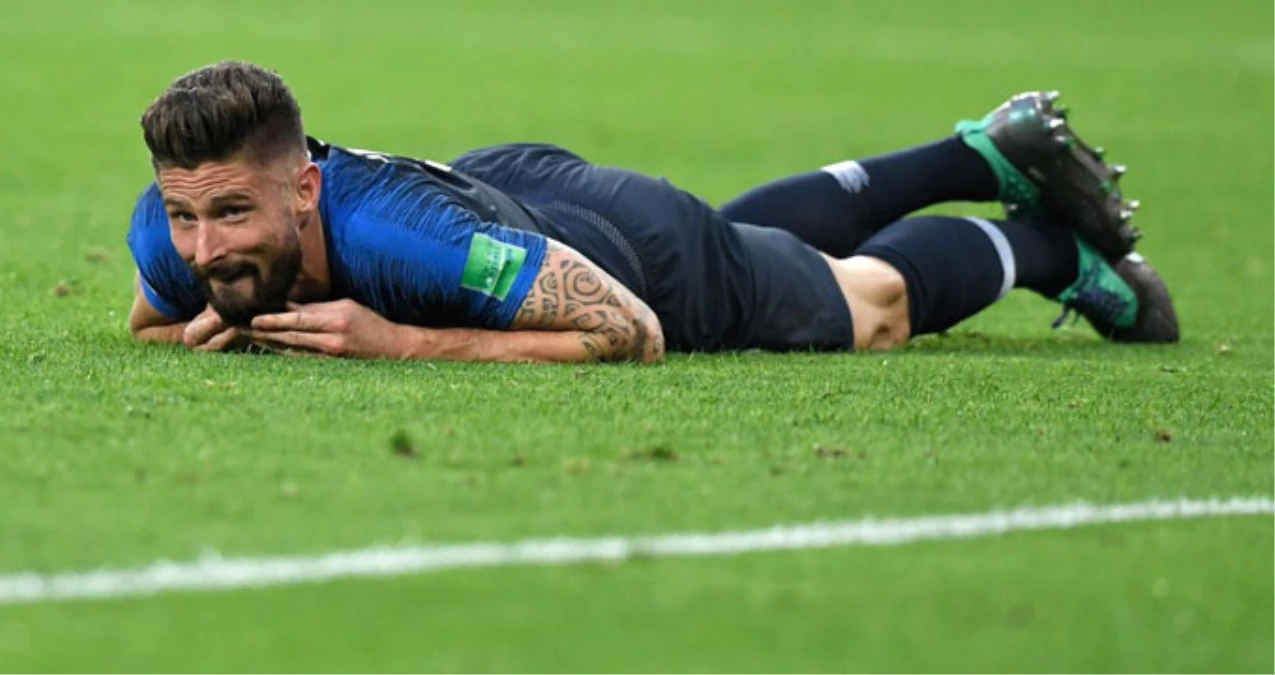 Fransız Oliver Giroud, Dünya Kupasında İsabetli Şut Çekemedi