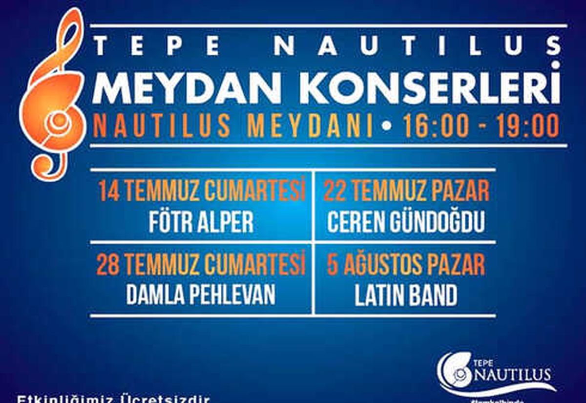 Nautilus Meydan Konserleri Başladı