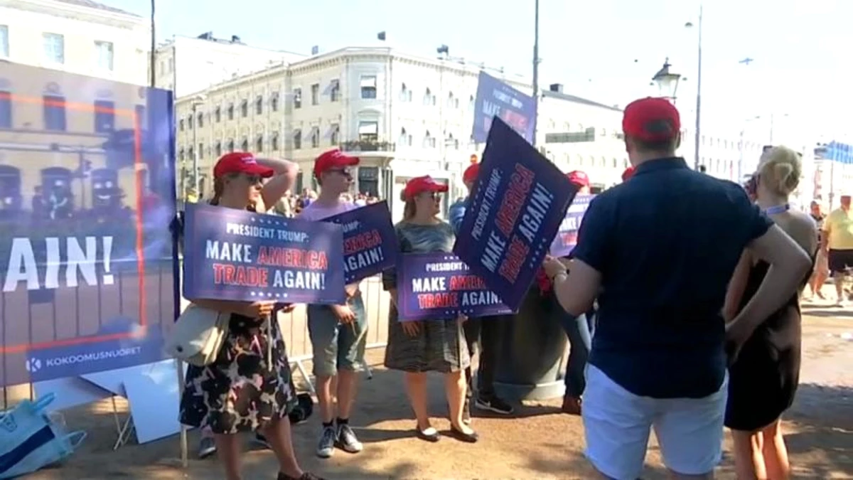 Trump ve Putin Zirvesinde Çeçenistan Protestosu