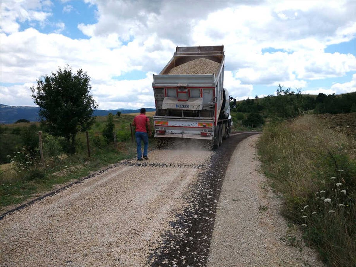 Karabük\'te Asfalt Çalışması