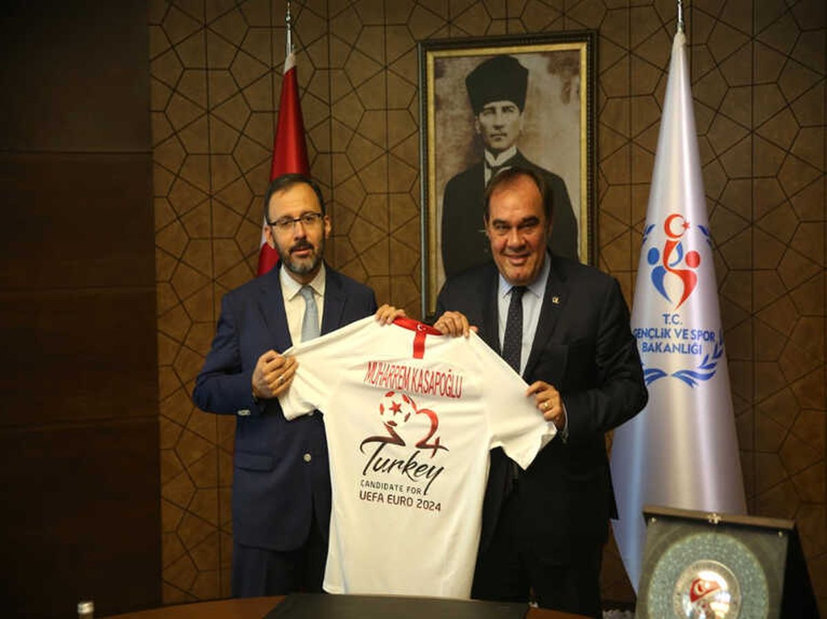 Tff Başkanı Demirören\'den Bakan Kasapoğlu\'na Hayırlı Olsun Ziyareti
