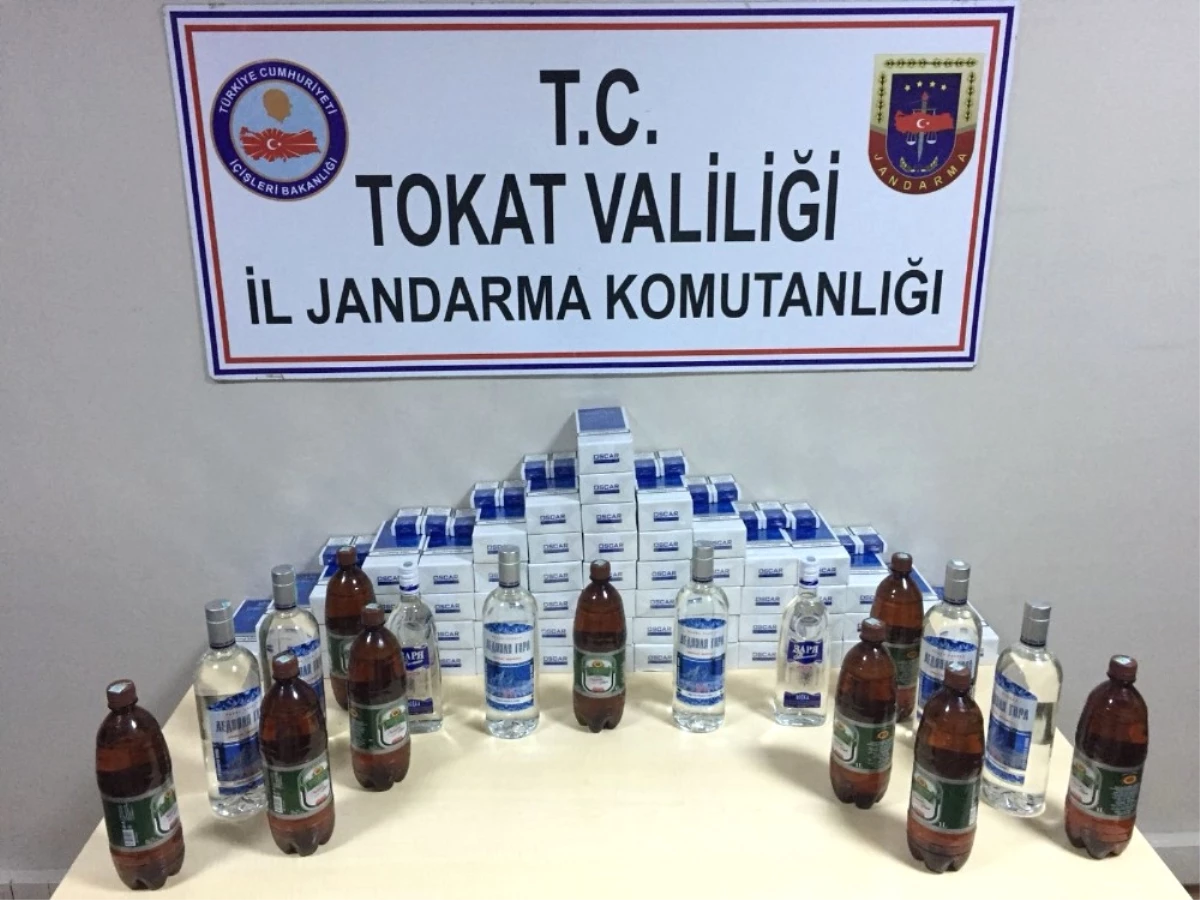 Tokat\'ta Sigara ve Alkol Kaçakçılarına Operasyon