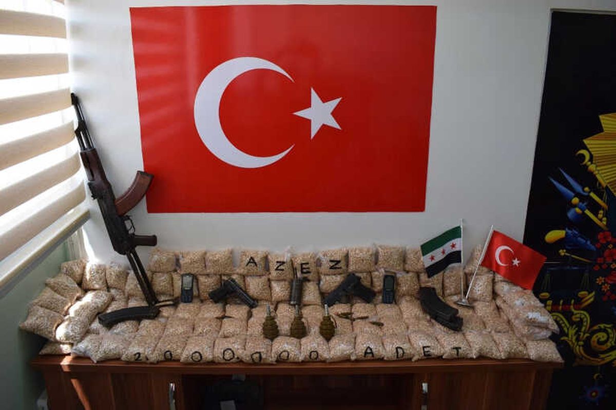 Azez\'de 2 Milyon Adet Uyuşturucu Hap Ele Geçirildi