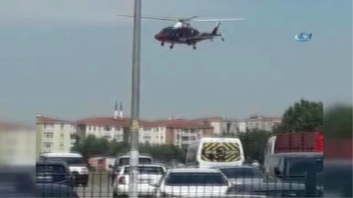 İstanbul-Özel)yaralı İşçi Helikopterle Hastaneye Sevk Edildi