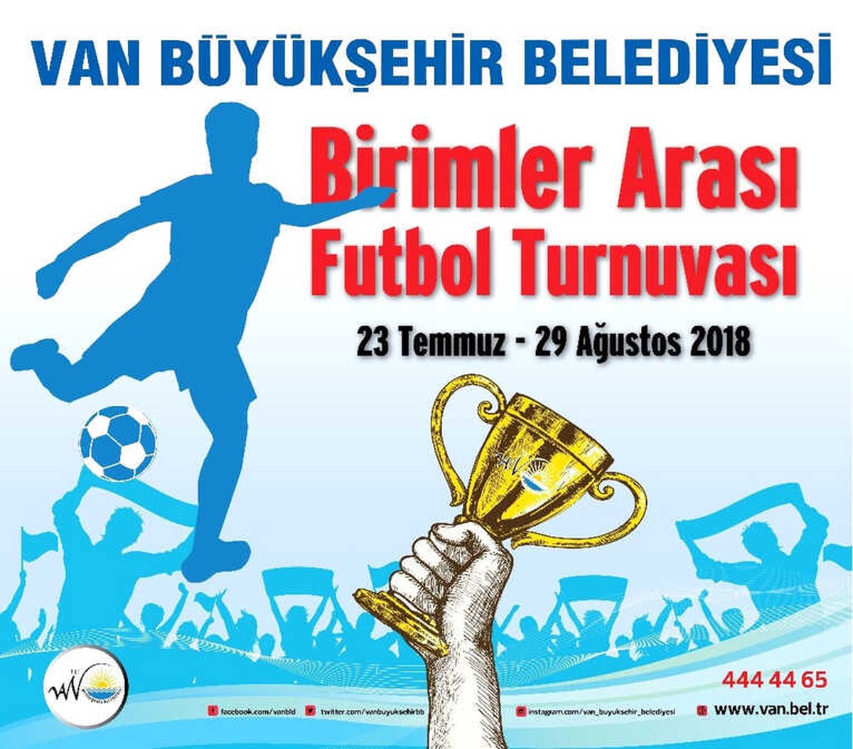 Van Büyükşehir Belediyesinden Birimler Arası Futbol Turnuvası