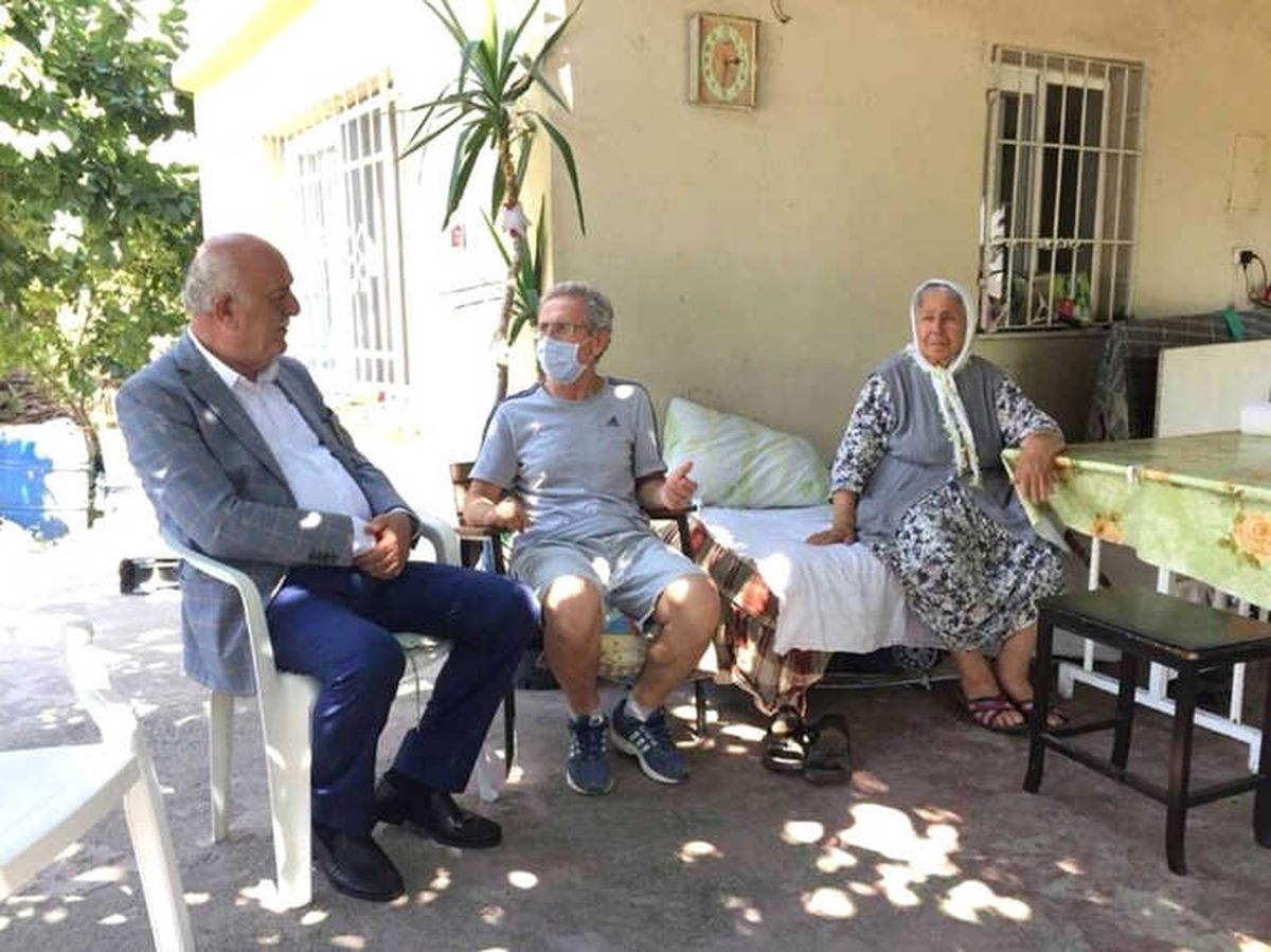 Başkan Seyfi Dingil\'den Hasta Vatandaşlara Moral Ziyareti