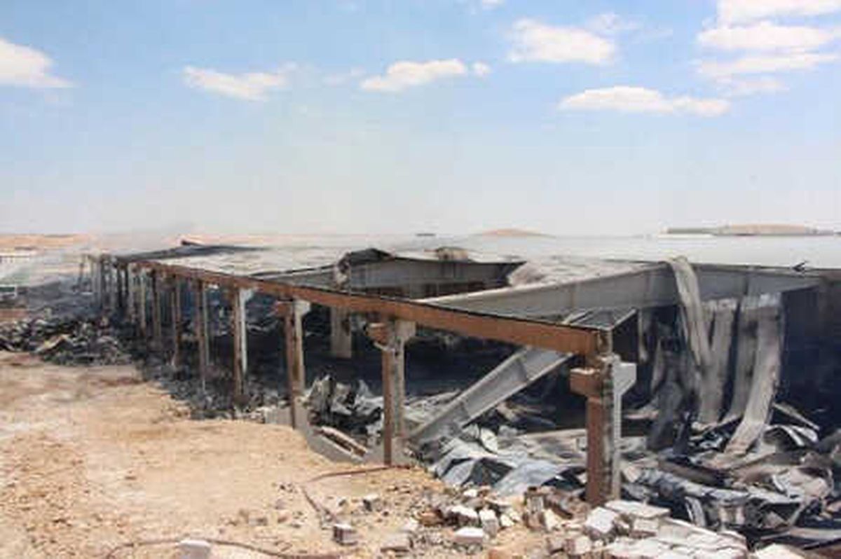 Şanlıurfa\'da İplik Fabrikası Alev Alev Yandı (2)