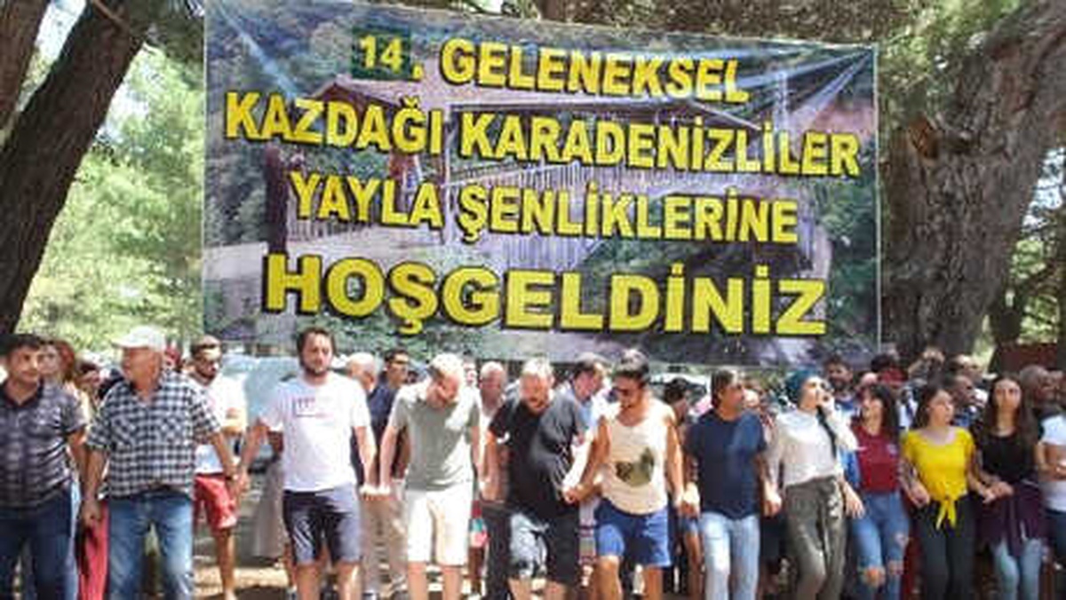 Karadenizliler, 14\'üncü Kazdağı Yayla Şenliği\'nde Buluştu